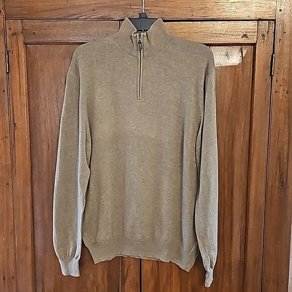 Jos. A. Bank Traveler Mens 1/4 zip pullover sweater, Size Large - Picture 2 of 8